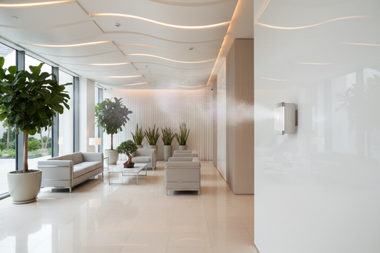 A diffuser in a building, creating an lovely ambiance and brand recognition