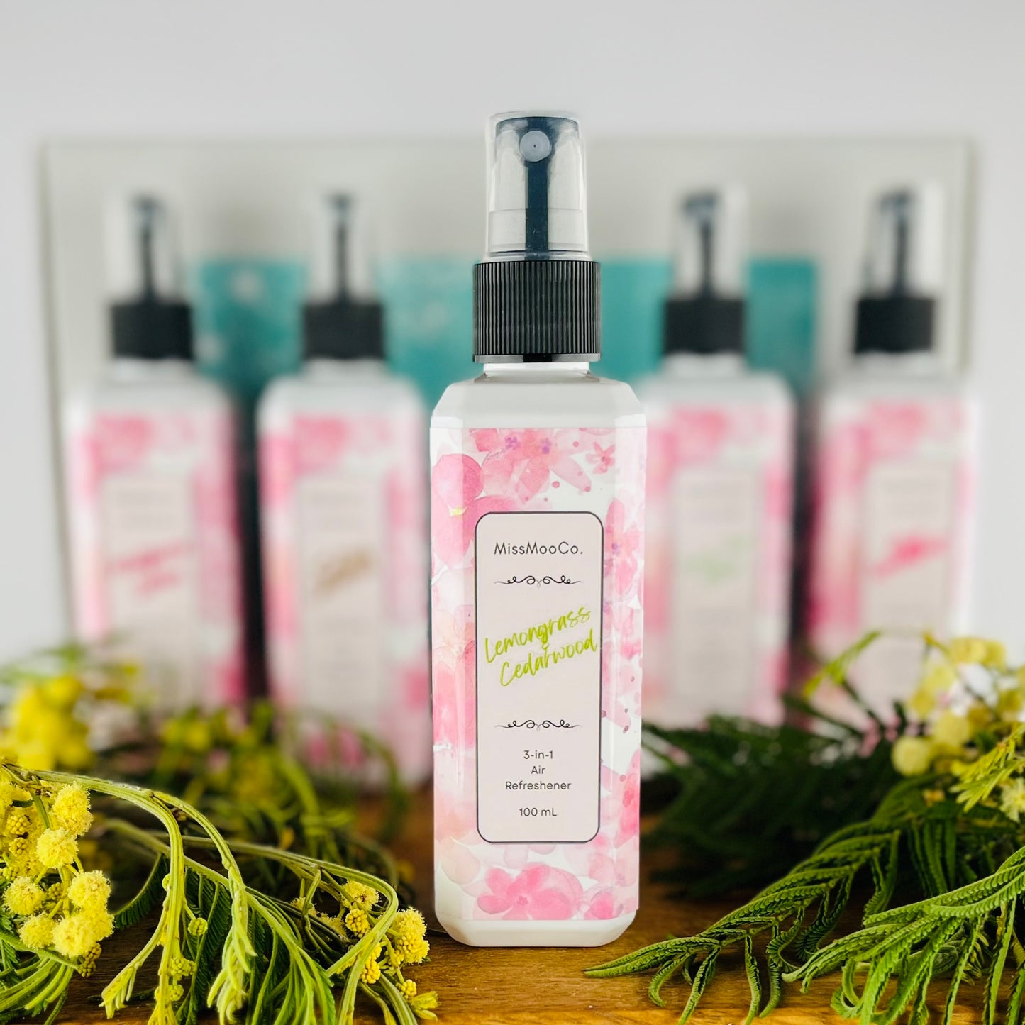 lemongrass and cedarwood by Miss Moo Co is an Australian-made natural air freshener that eliminates odours at the source. Safe for kids, pets, and eco-conscious homes, crafted with pure essential oils.