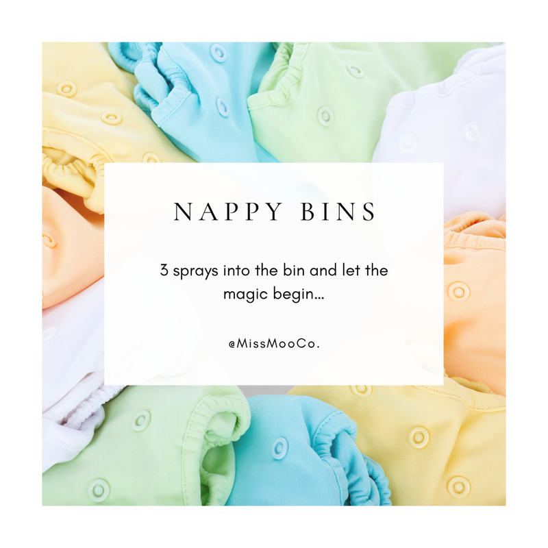 Eliminate smelly nappy bin odours with a clean ingredient based air freshener