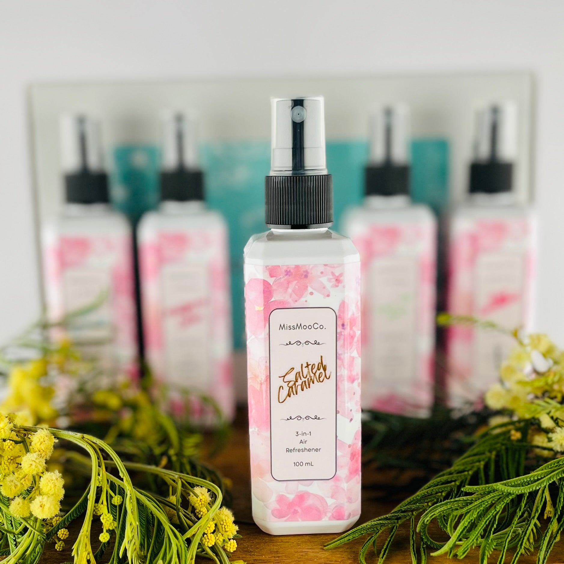 salted caramel by Miss Moo Co is an Australian-made natural air freshener that eliminates odours at the source. Safe for kids, pets, and eco-conscious homes, crafted with pure essential oils.