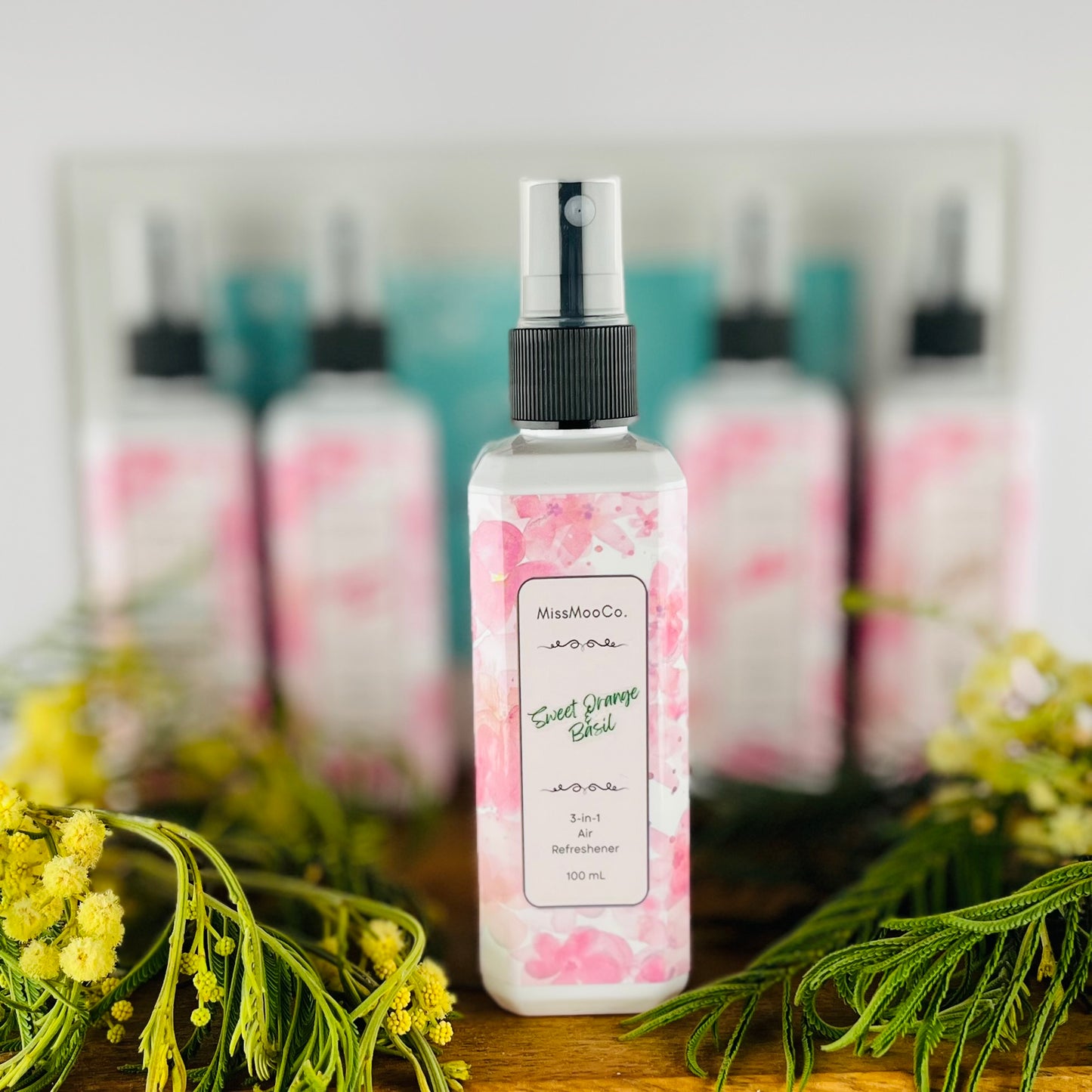 sweet orange and basil by Miss Moo Co is an Australian-made natural air freshener that eliminates odours at the source. Safe for kids, pets, and eco-conscious homes, crafted with pure essential oils.